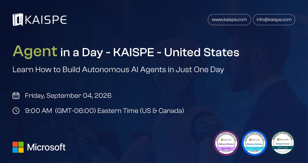 Microsoft Agent in a Day Workshop - September 4, 2026 - KAISPE LLC