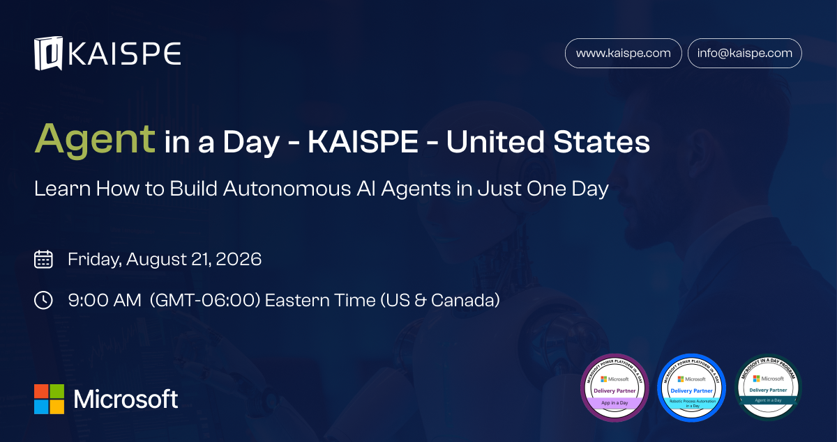 Microsoft Agent in a Day Workshop – August 2026 | KAISPE LLC