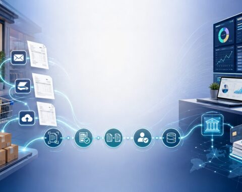Retail accounts payable automation connecting invoice capture, validation, approvals, supplier payments, and finance reporting across store and back-office operations.